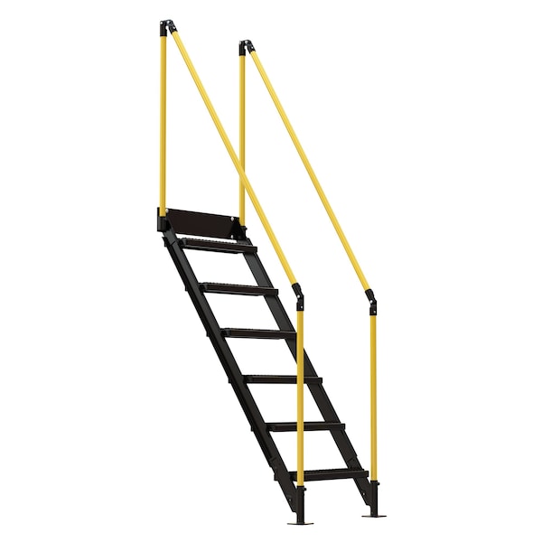 Work Plt Stairs 6 Steps 70 In. Tall